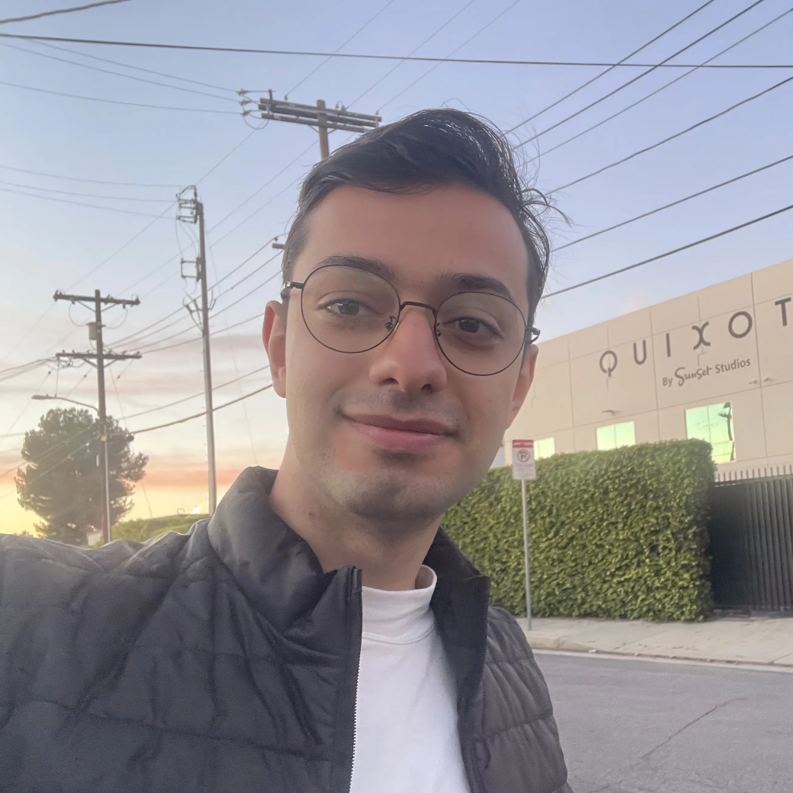 Photo of me in front of Dunder Mifflin